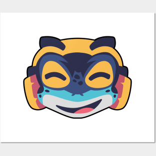 Smiling Frog Posters and Art